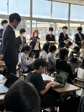 研究授業（小学生）の様子